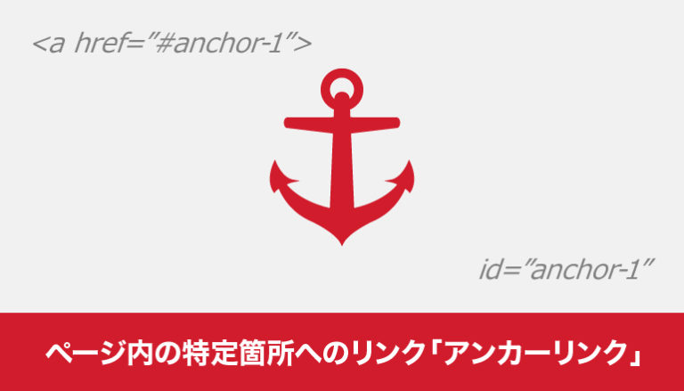 ページ内の特定箇所へのリンクをかける「アンカーリンク」を使ってみる